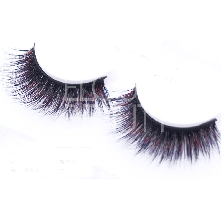 High quality colored 3D hollywood eyelashes EJ32